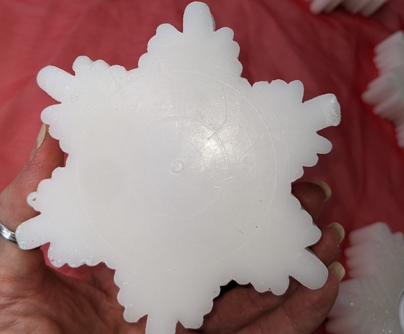 Pier One NIB Snowflake flameless LED  tealight candle holder set white g… - Picture 3 of 17